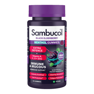 Sambucol Extra Defence Menthol Gummies