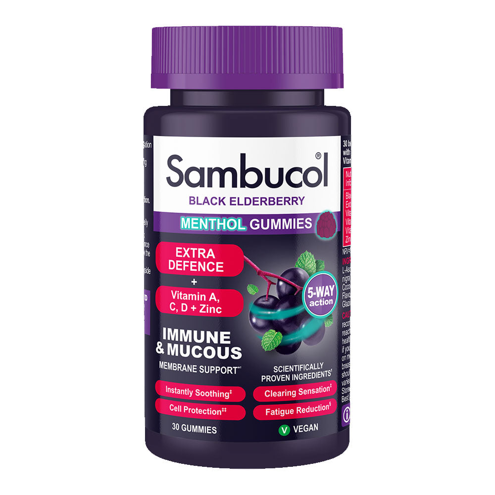 Sambucol Extra Defence Menthol Gummies