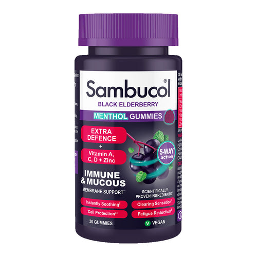 Sambucol Extra Defence Menthol Gummies