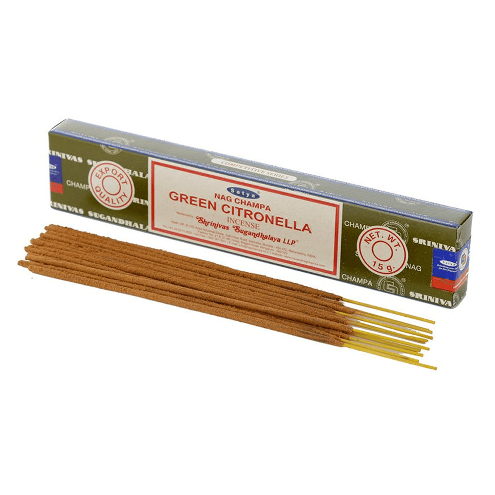Satya Nag Champa Green Citronella Incense Sticks