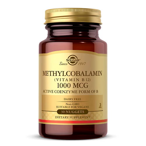 Solgar Methylcobalamin 1000ug  (Vitamin B12) 30 Nuggets Bottle