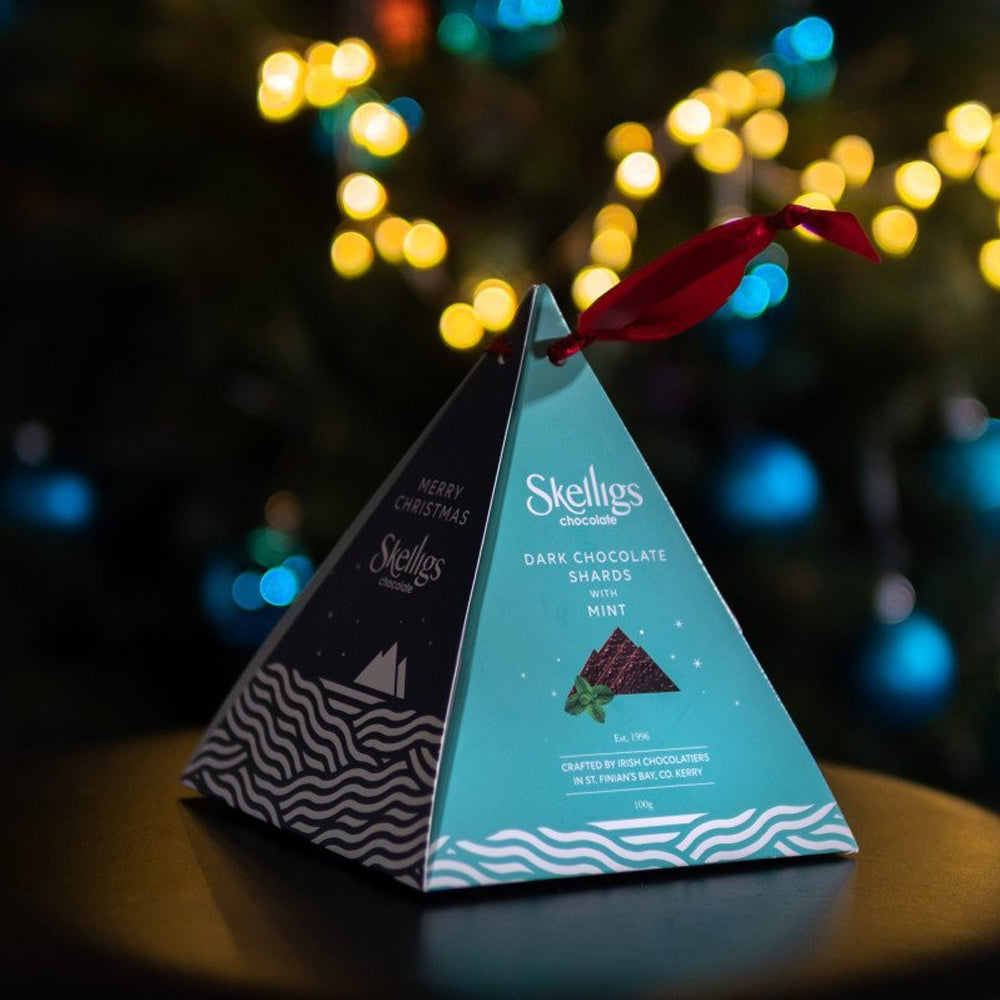 Skelligs Dark Chocolate and Mint Pyramid 100g