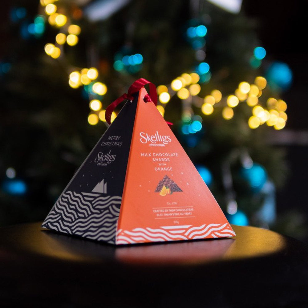 Skelligs Milk Chocolate and Orange Pyramid 200g