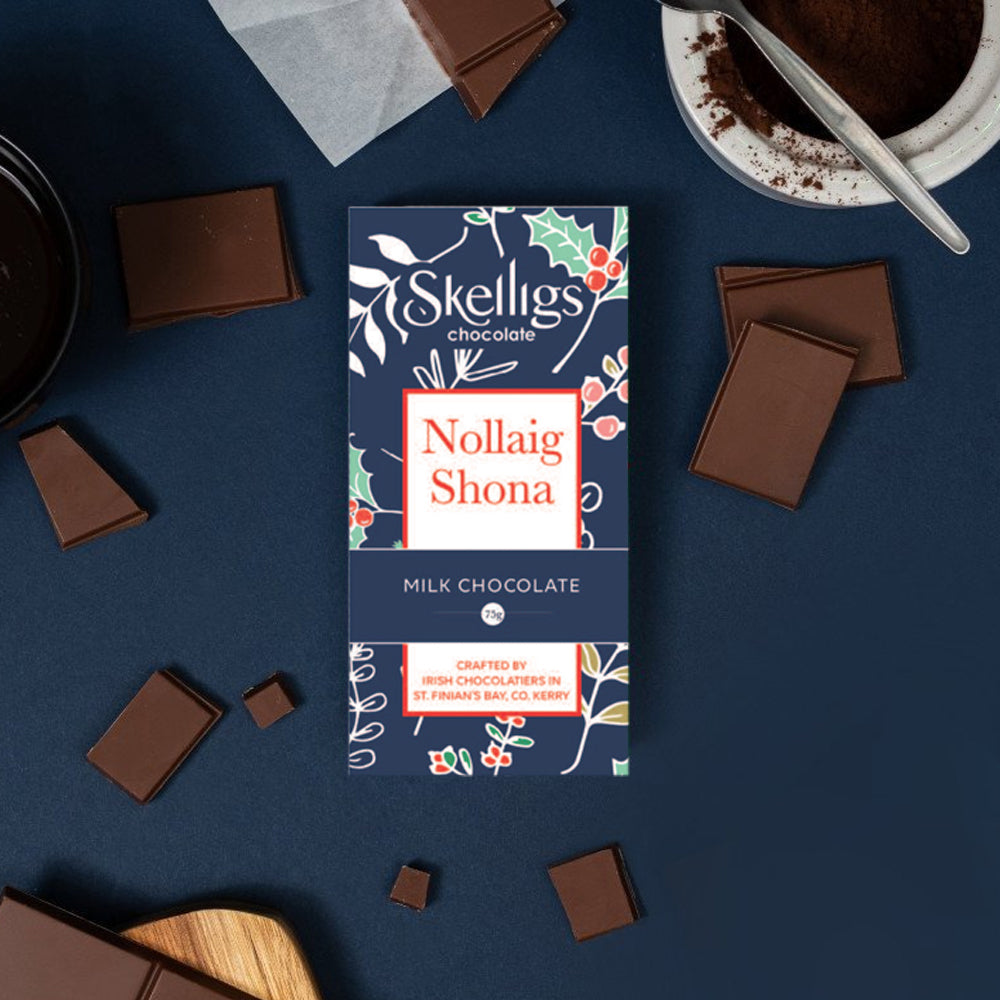 Skelligs Nollaig Shona Milk Chocolate Bar