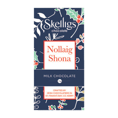 Skelligs Nollaig Shona Milk Chocolate Bar