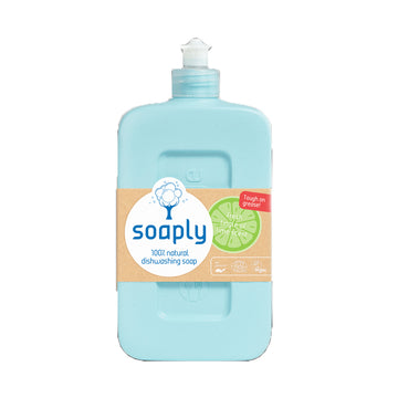 bottle of Soaply Washing Up Liquid Lime