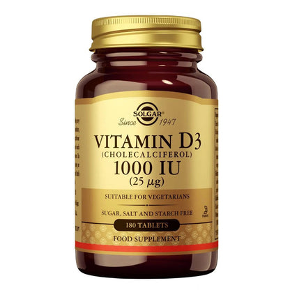 Solgar Vitamin D3 1000iu Tablets 180