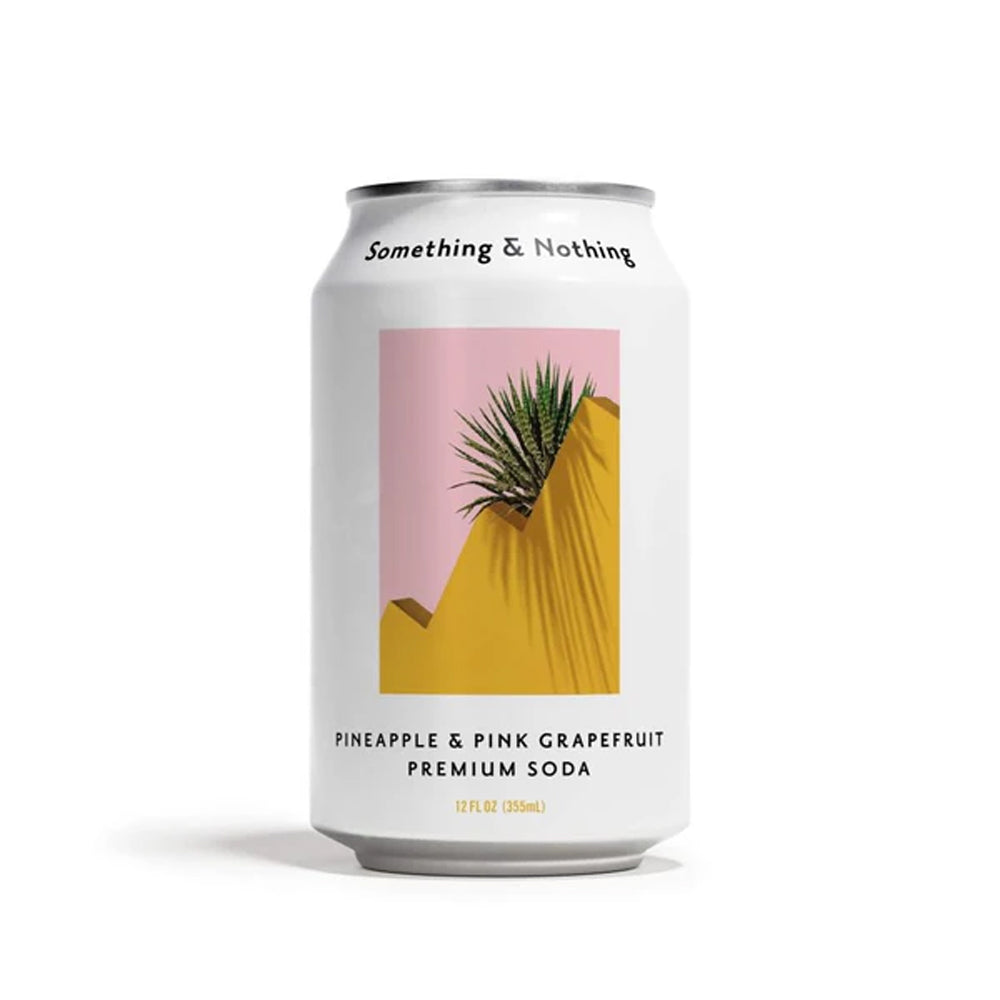 Something &amp; Nothing Pineapple &amp; Pink Grapefruit Premium Soda