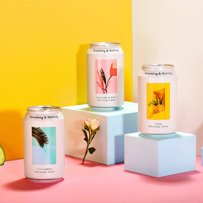Something &amp; Nothing Hibiscus &amp; Rose Premium Soda