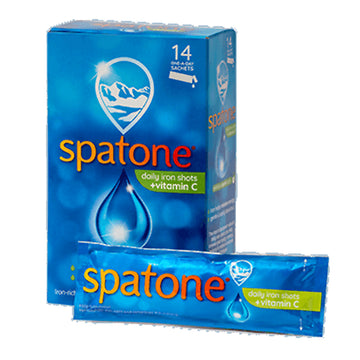 box of Spatone Iron Supplement in Apple