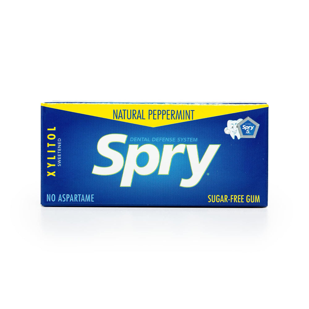 Spry Peppermint Sugar Free Chewing Gum