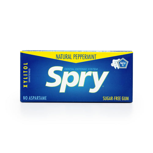 Spry Good Small Spry Peppermint Sugar Free Chewing Gum | Evergreen