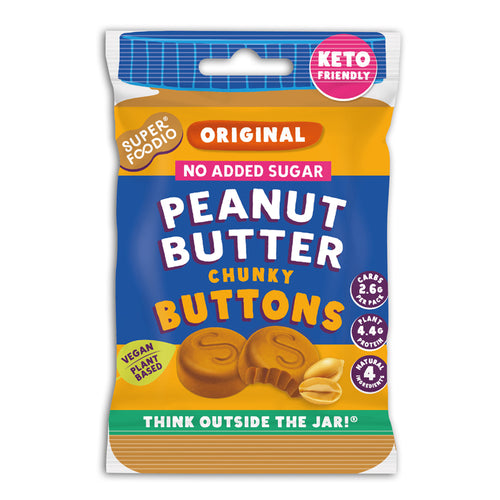 Super Foodio No Added Sugar Peanut Butter Buttons