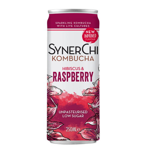 SynerChi Hibiscus &amp; Raspberry Flavour Kombucha