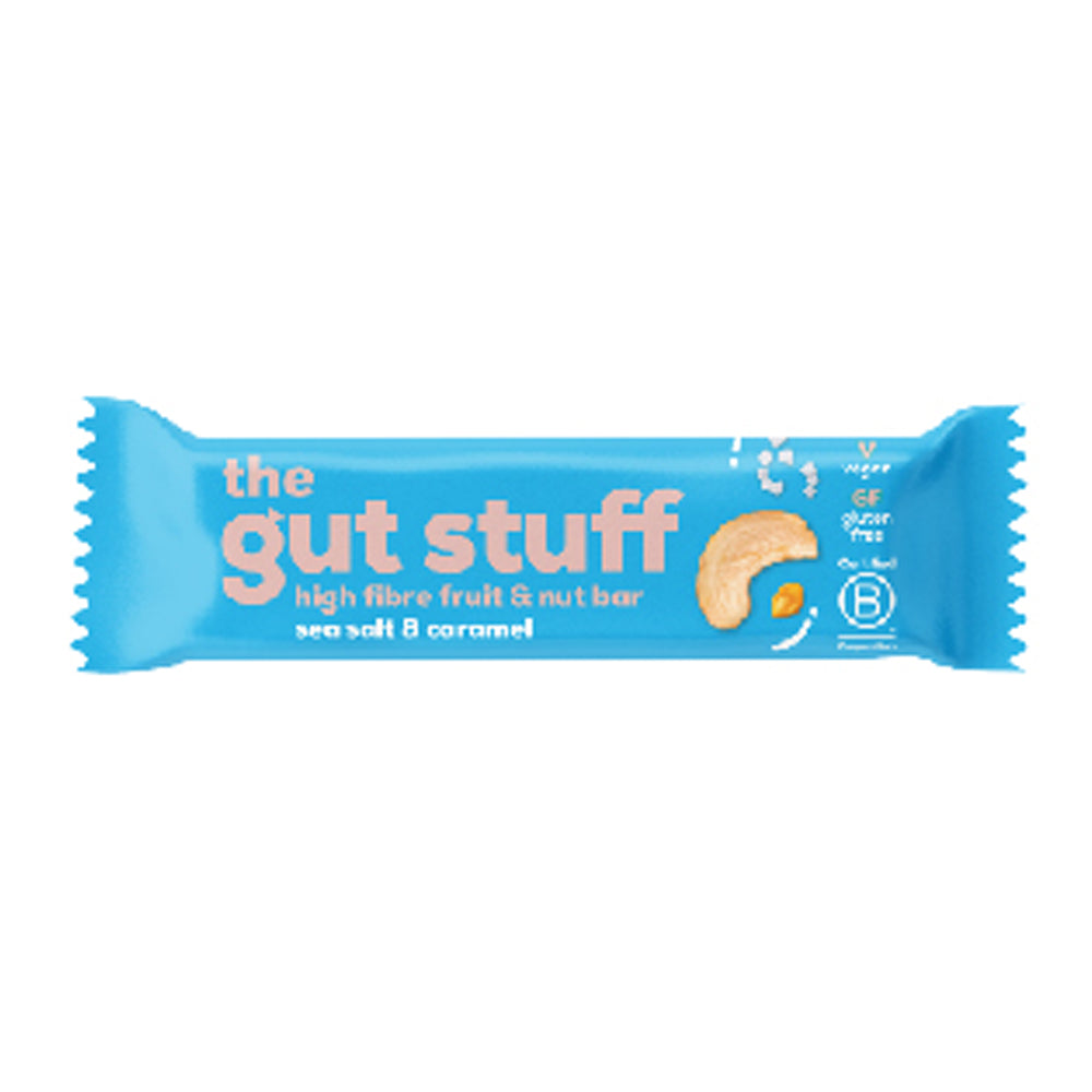 The Gut Stuff Sea High Fibre Sea Salt &amp; Caramel Bar