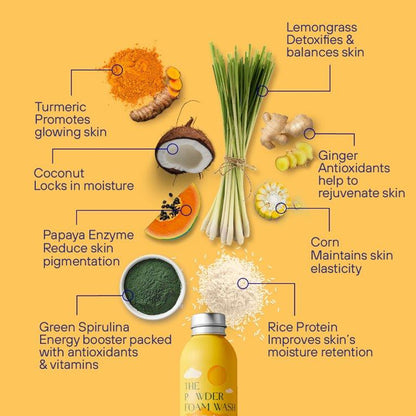 The Powder Foam Body Wash in Lemongrass &amp; Ginger