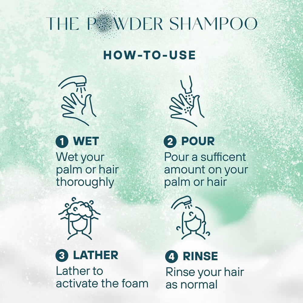 The Powder Shampoo - Tea Tree &amp; Thyme directions