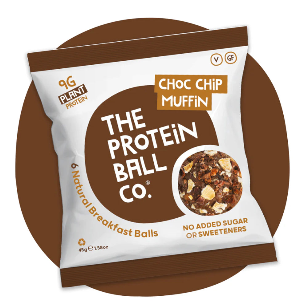 The Protein Ball Co Choc Chip Muffin Breakfast Balls
