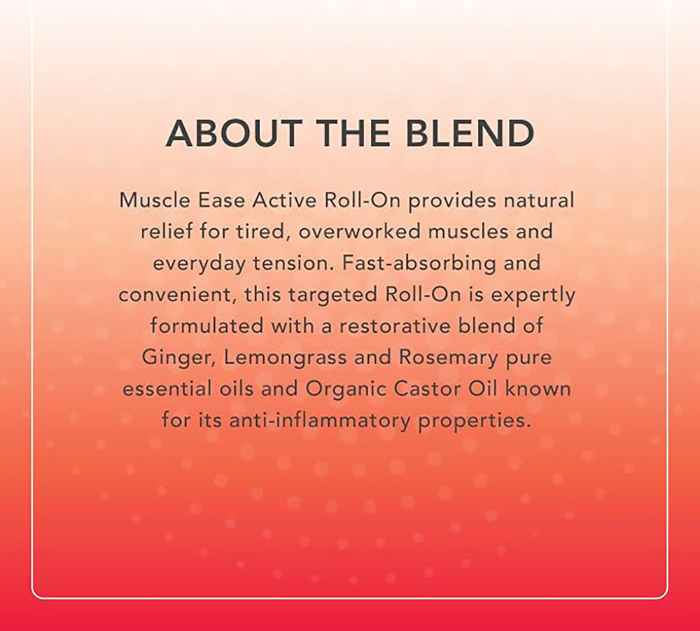 Tisserand Muscle Ease Active Roll-On essential oil, about the blend.