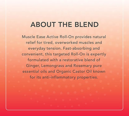 Tisserand Muscle Ease Active Roll-On essential oil, about the blend.