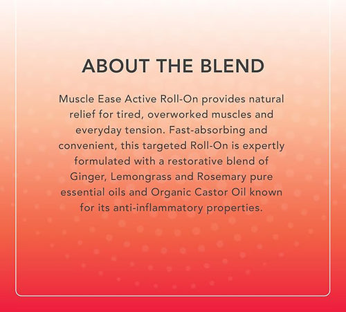Tisserand Muscle Ease Active Roll-On essential oil, about the blend.