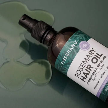 bottle of Tisserand Rosemary Hair Oil
