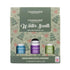 Tisserand Aromatherapy Winter Scents gift set containing three essential oil bottles: Eucalyptus, Lavender, and Pine, presented in a decorative winter-themed cardboard box.