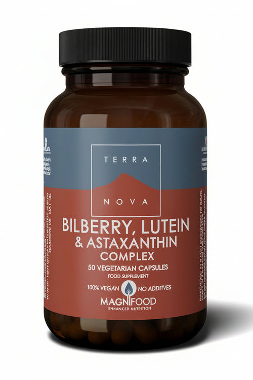 Terranova Bilberry, Lutein & Astaxanthin Complex - 50 Capsules