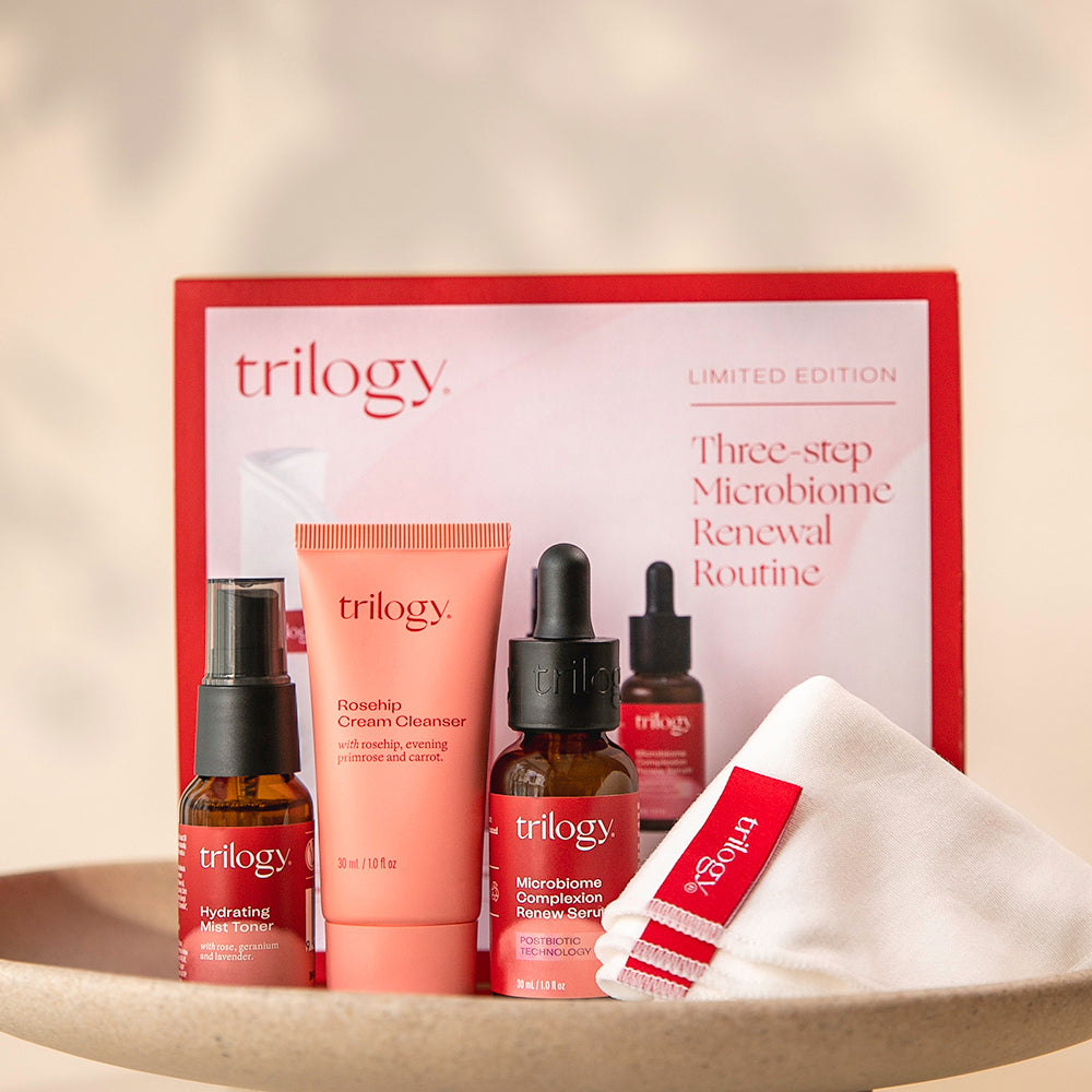 Trilogy Three-Step Microbiome Renewal Routine