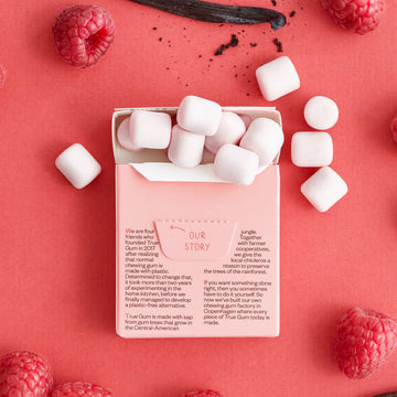True Gum Raspberry &amp; Vanilla Chewing Gum