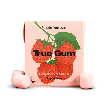 True Gum Raspberry &amp; Vanilla Chewing Gum