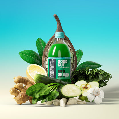 Unrooted Good Gut Super Greens &amp; Lemon Shots