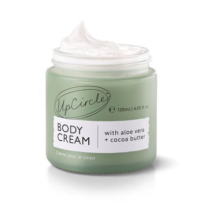 Upcircle Natural Body Cream with Aloe Vera + Cocoa Butter