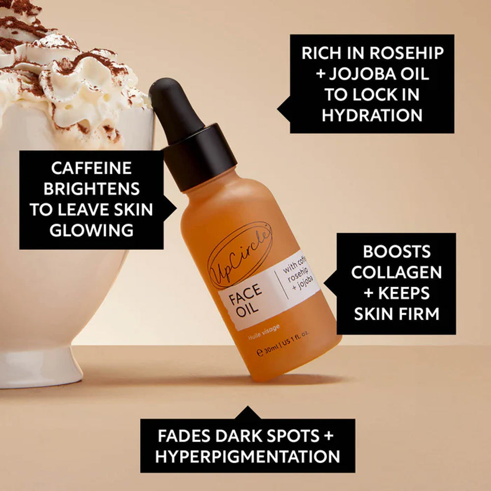 UpCircle Face Oil With Coffee, Rosehip &amp; Jojaba