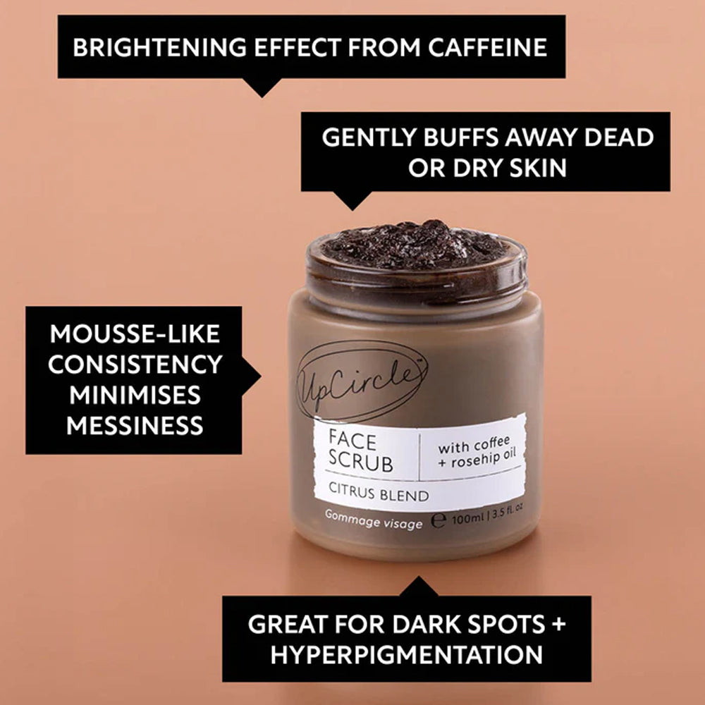 UpCircle Face Scrub With Coffee &amp; Rosehip Oil