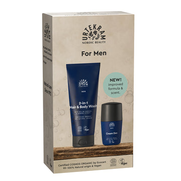 Urtekram Mens Deodorant and Body Wash Gift Set