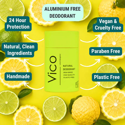 Vico Lime &amp; Bergamot Natural Deodorant (Limited Edition)