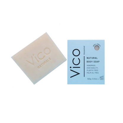 Vico Unscented Natural Body Soap Bar