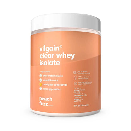 Vilgain Clear Whey Isolate Powder in Peach Fuzz