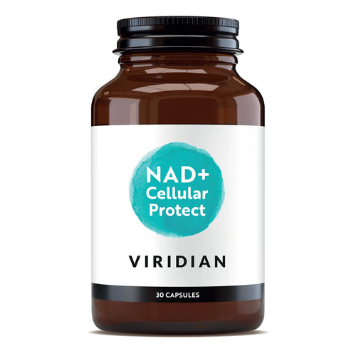 VIRIDIAN NAD+ Cellular Protect dietary containing 30 capsules.