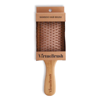 VirtueBrush Bamboo Paddle Brush Hairbrush