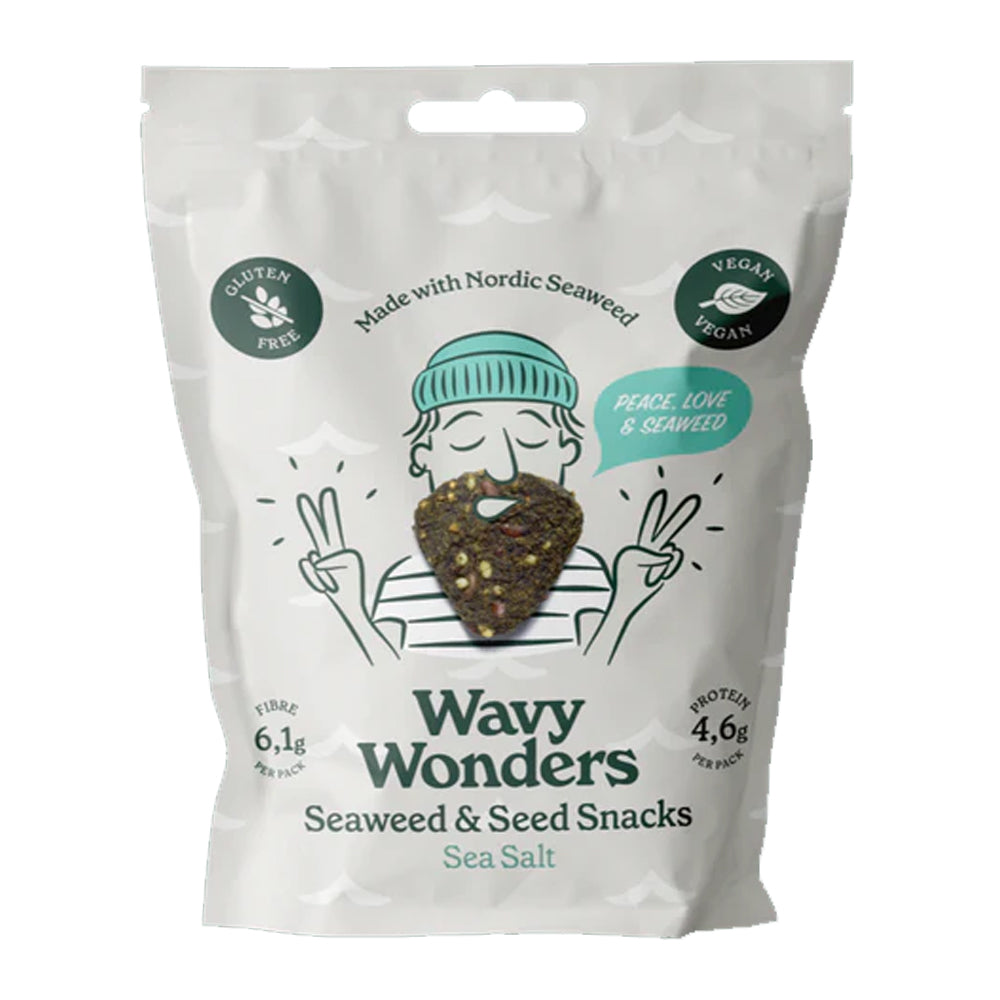 Wavy Wonders Sea Salt Seaweed &amp; Seed Snack