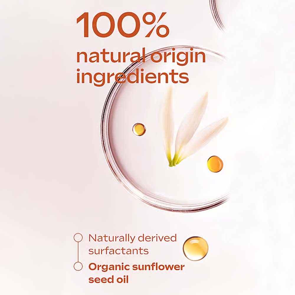 Promotional graphic for a skincare or cosmetic product with the text &