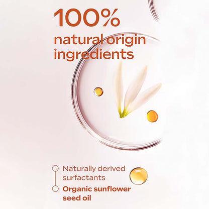 Promotional graphic for a skincare or cosmetic product with the text &