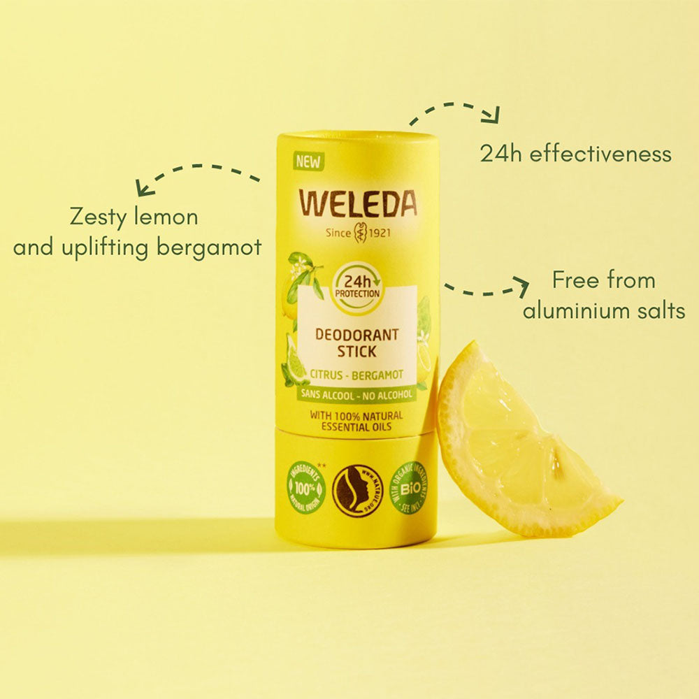 Weleda Citrus &amp; Bergamot Solid Deodorant - Evergreen Healthfoods