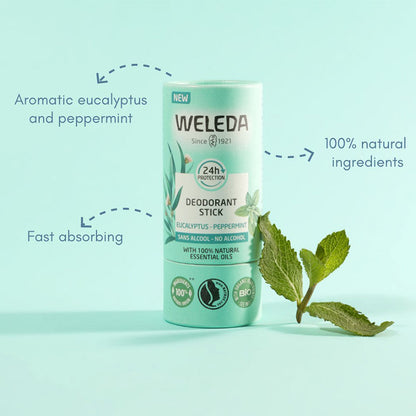 Weleda Eucalyptus &amp; Peppermint Solid Deodorant - Evergreen Healthfoods