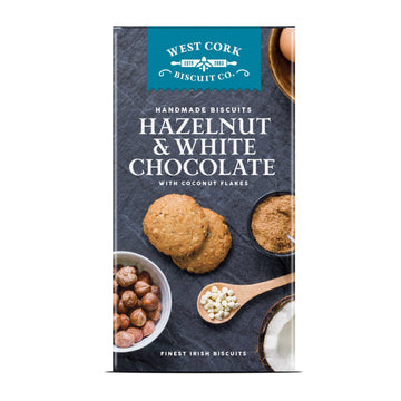 West Cork Biscuit Co Hazelnut &amp; White Chocolate Cookies