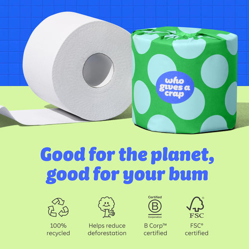 Who Gives A Crap Recycled Toilet Paper