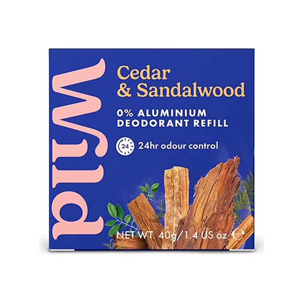Wild Natural Deodorant Cedar &amp; Sandalwood Deodorant Refill