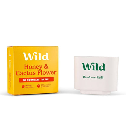 Wild Natural Deodorant Honey &amp; Cactus Flower Deodorant Refill